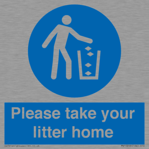 Please take your litter home